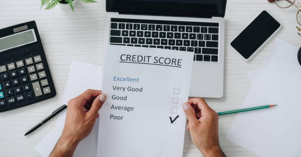 A document about having a poor credit score
